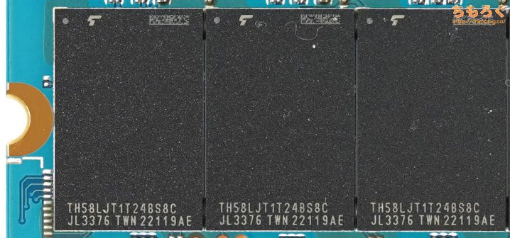 KIOXIA EXCERIA G2 NVMeをレビュー(基板コンポーネント)