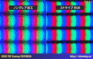 ASUS VG259Q3Aレビュー（画素ドット）